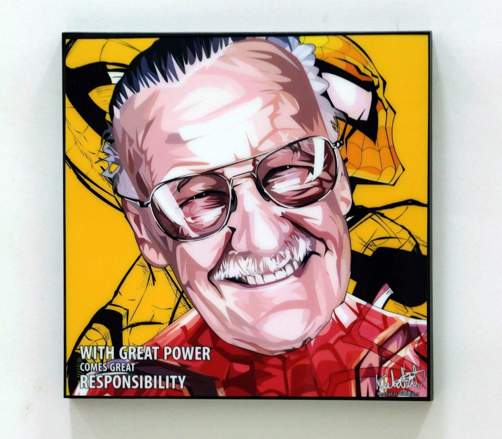 Stan Lee Spider Man Marvel Dc Comics Poster Quotes Wall Decals Photo Painting Framed pop Art