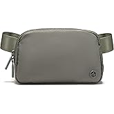 Pander Two Way Zipper Fanny Pack Nylon Everywhere Belt Bag for Women, Water Repellent Waist Packs, Crossbody Bags with Adjustable Strap (Grey Sage).
