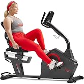 Sunny Health &amp; Fitness Smart Recumbent Bike for Indoor Low Impact Cardio