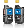 globalptt 2-Pack Global Walkie Talkies with Sim Cards - Handheld PoC Two Way Radios Unlimited Range - Rechargeable PTT Push to Talk Over Cellular Radio Long Range (G0)