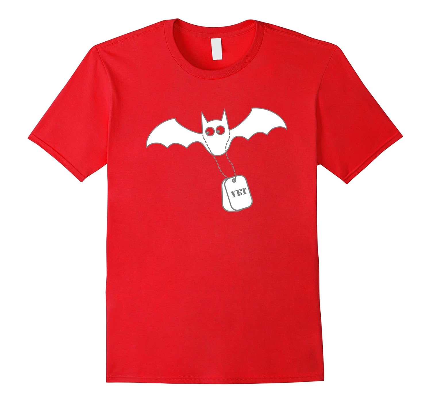 Dog Tag Military Veterans Bat Halloween Men Women Tshirt-ANZ