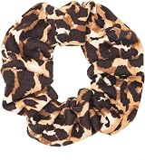 LOOKSEVEN 6 Pack Leopard Print Bandana Scrunchies Hair Ties for Women view 7