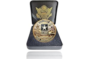 DRDSNLVSI Army 250th Anniversary Coin – Navy 250th Anniversary Coin – Army Challenge Coin – USMC 250th Commemorative Double-Sided Marine Corps Challenge Coin with Metal Gift Box – 1.57" Display