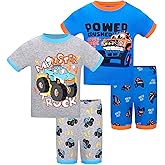 DAUGHTER QUEEN Boys Pajamas 4 Pieces Short Set 100% Cotton Sleepwear Size 18 Months-12 Years
