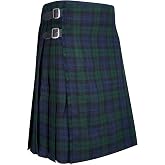 Men's Scottish Traditional 5 Yard Tartan Kilt, Highland Wedding Wool Kilts
