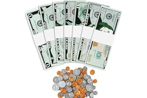 MAGLOGY 195Pcs Play Money Teaching Math Sets,Number Learning Education Play Money for Kids 3-8 Year Old Teaching, Number Learning Education Toys for Kids Develops Early Math Skills, Preschool Math Games