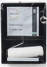 Harris Essentials 9in Walls & Ceilings Paint Roller Set Tray Frame Sleeve view 2