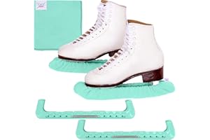 CRS Cross Skate Guards, Soakers and Towel Gift Set - Ice Skating Guards and Soft Skate Blade Covers for Figure Skating or Hockey