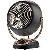 Vornado VFAN™ Petite Alchemy Vintage Fan Small Retro Air Circulator for Cooling & Decor 3 Speeds, Adjustable Tilt Gunmetal