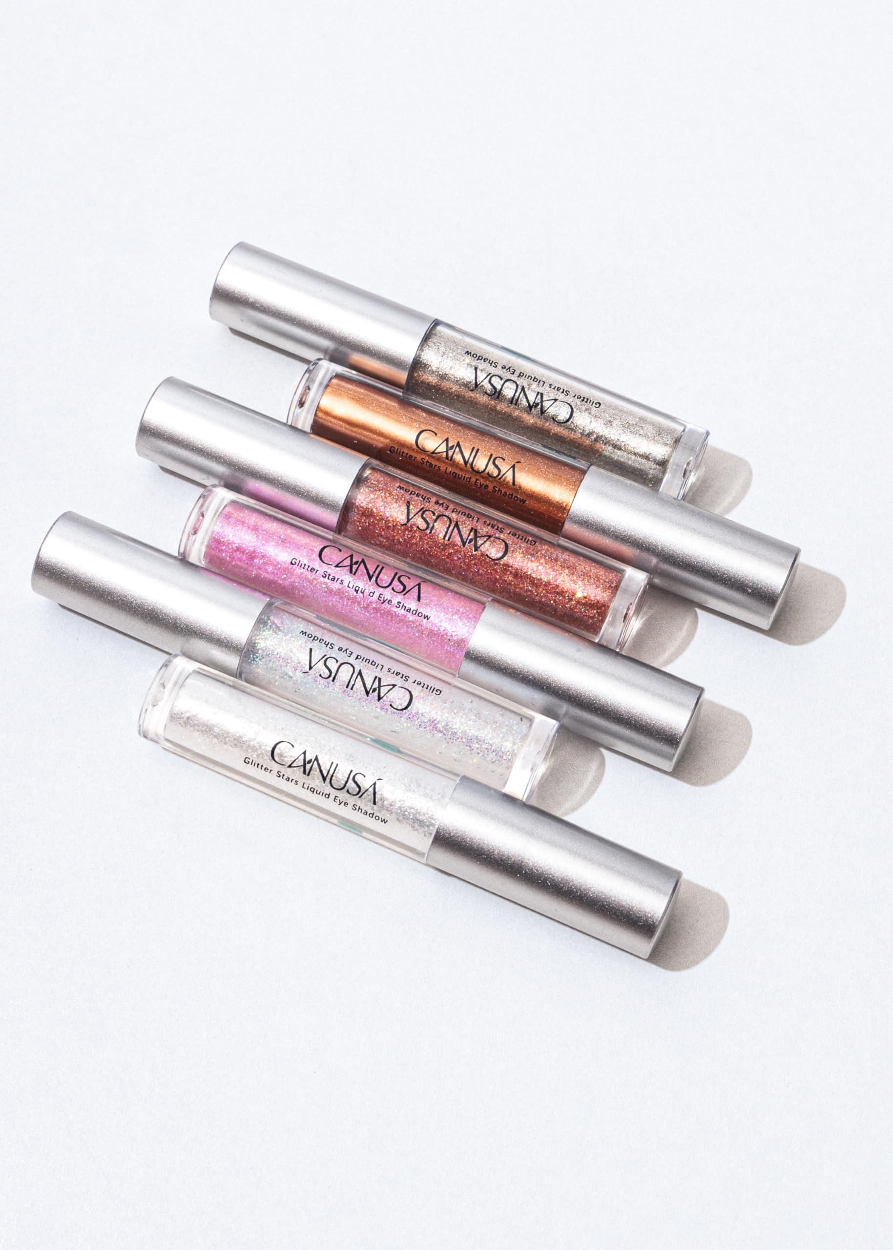 Canusa Liquid Glitter Eyeshadow | Long Lasting | Liquid-type | Quick-Drying | glitter eyeshadow that shimmers like shattered glass in every angle | 2g/0.07 Fl Oz (A Set)