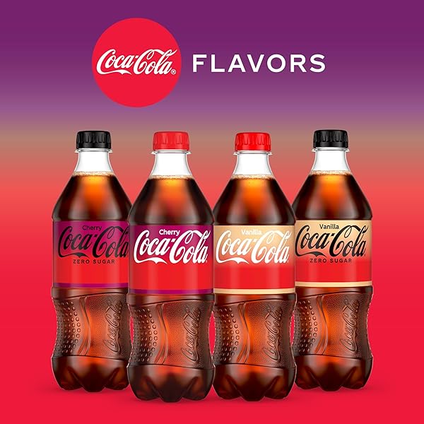 COCA-COLA CHERRY SODA SOFT DRINK, 16.9 FL OZ, 6 PACK