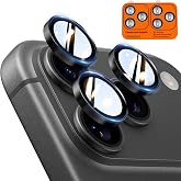 TOCOL 2 Pack for iPhone 18 Pro Max / 18 Pro Camera Lens Protector | High Light Transmittance Rate, Color Reproduction, 9H+ Tempered Glass, Anti-Scratch fingerprint, Case Friendly （Black）