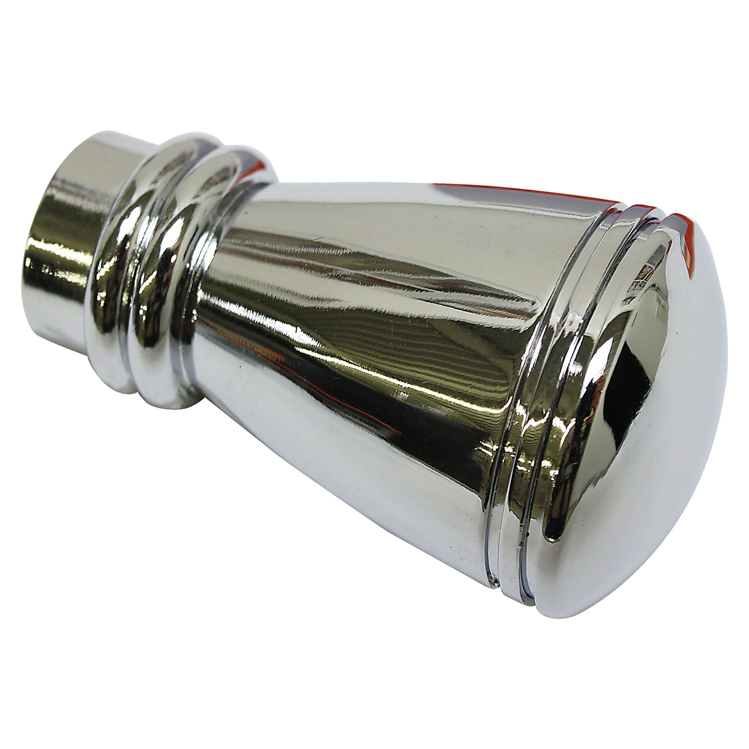 Gardinia End Caps for Curtain Rods, 2 x Finial Siro, Chicago Series, Metal, Chrome, 20 mm Diameter