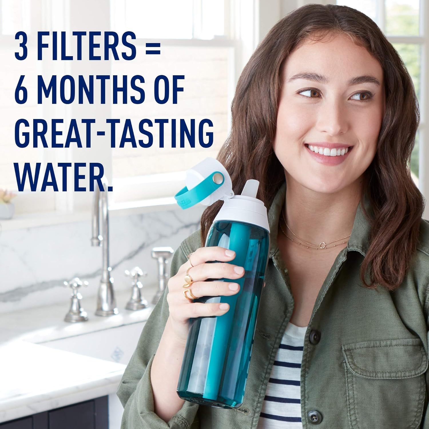 Brita Water Bottle Replacement Filters, 3 ct: Kitchen & Dining