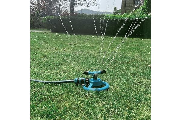 Kadaon Lawn Sprinkler Automatic Garden Water Sprinklers Lawn Irrigation System 3600 Square Feet Coverage Rotation 360��
