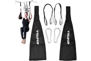 PULLUP & DIP Ab Straps, Premium Abdominal Slings for Abdominal Training, Padded Workout Straps for Crunches, Hanging, Leg Raise, Set of 2 Ab Slings for Pull-Up and Chin-Up Bar