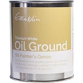 Oil Painting Ground | Brighter and Less-Absorbent than Acrylic Gesso Ground, Strong Foundation for Oil Paintings