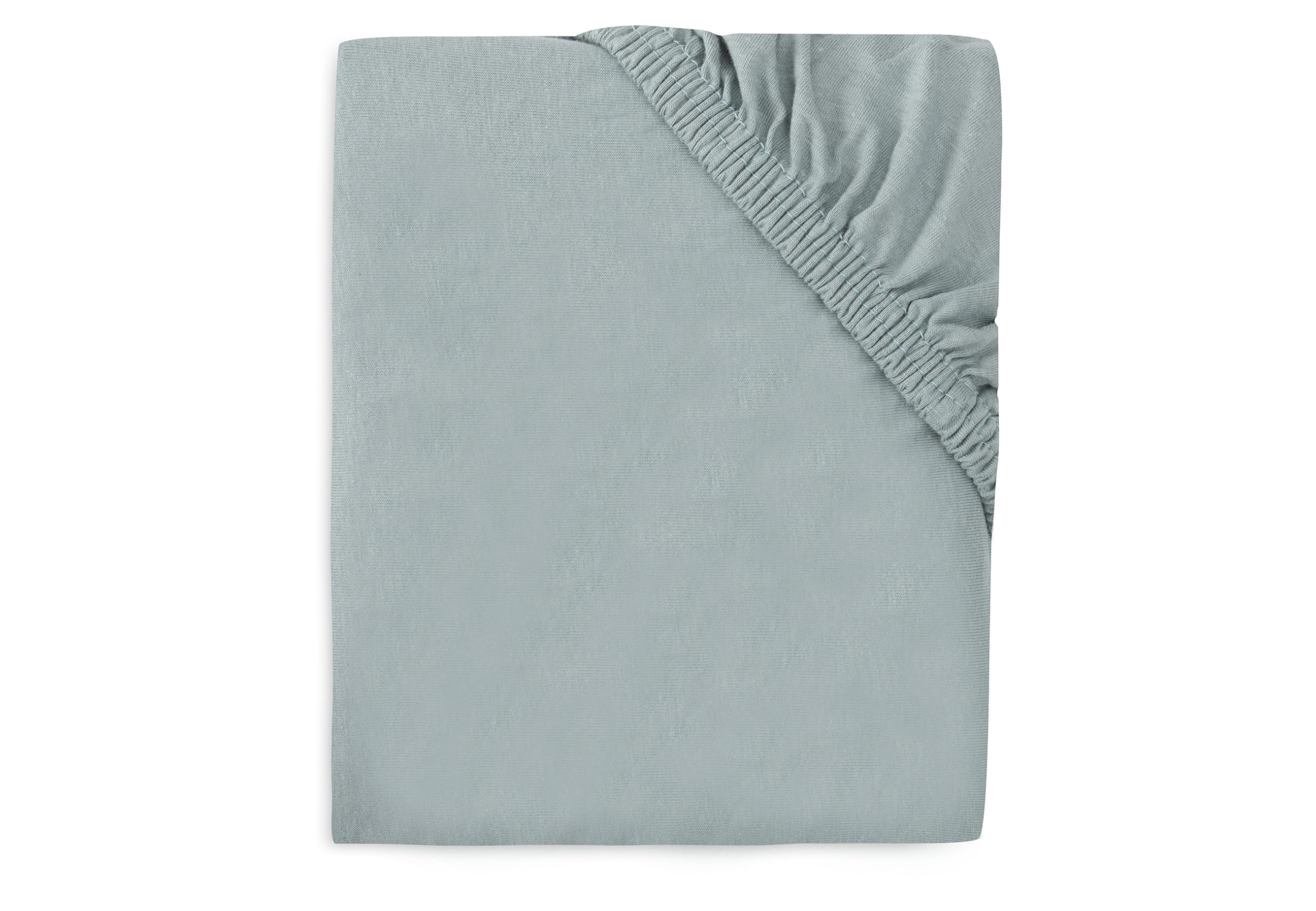 Jollein Jersey Fitted Sheet for the Cot, Sea Green, 60 x 120 cm, 100% Cotton, Oeko-Tex Certified