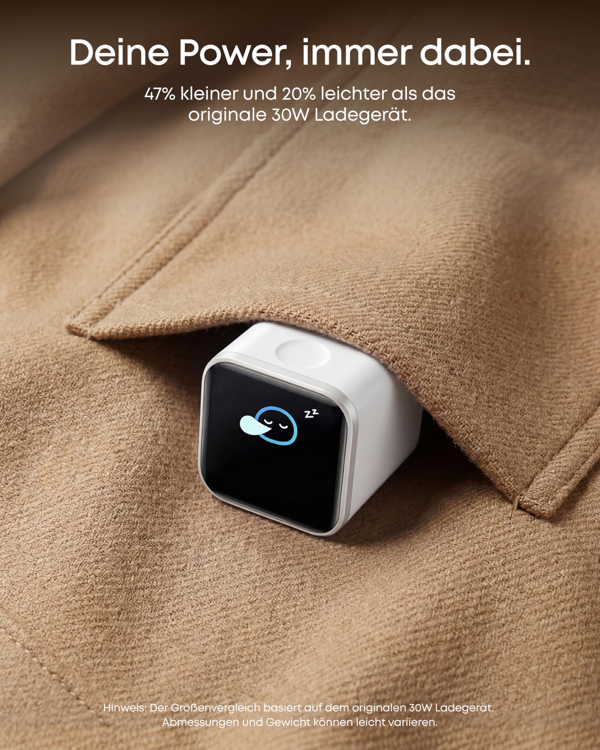 Anker Smart Ladegerät, Anker Nano 45W USB C Ladegerät mit Display und intelligenter Erkennung, integriertem Schonmodus, kompaktes GaN Schnellladegerät für iPhone 17/16/15 Serie, iPad, MacBook 5