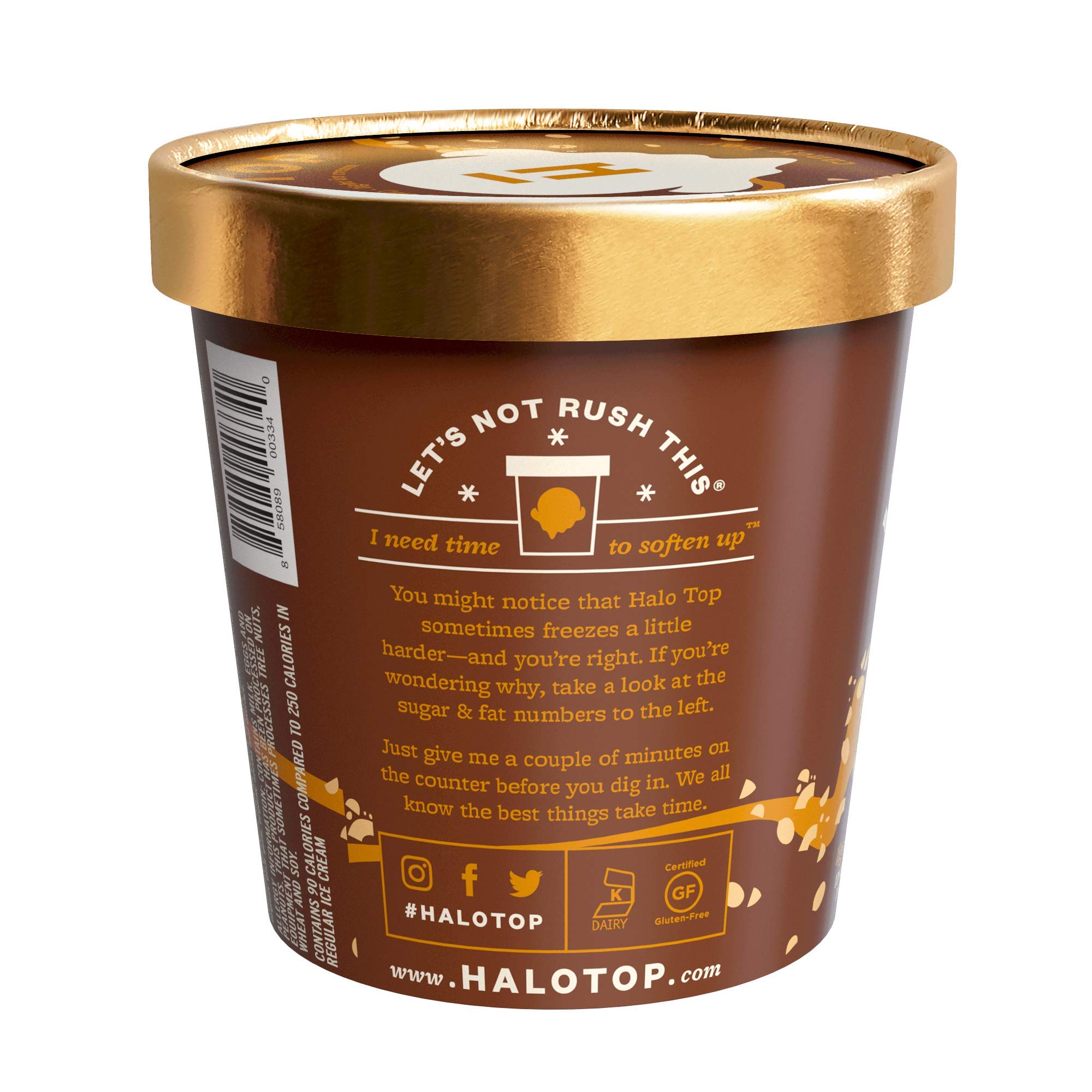 Halo Top, Candy Bar Ice Cream, Pint (8 Count) Buy Online in KSA