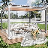 Clear Tarpaulin, Waterproof Heavy Duty with Eyelets