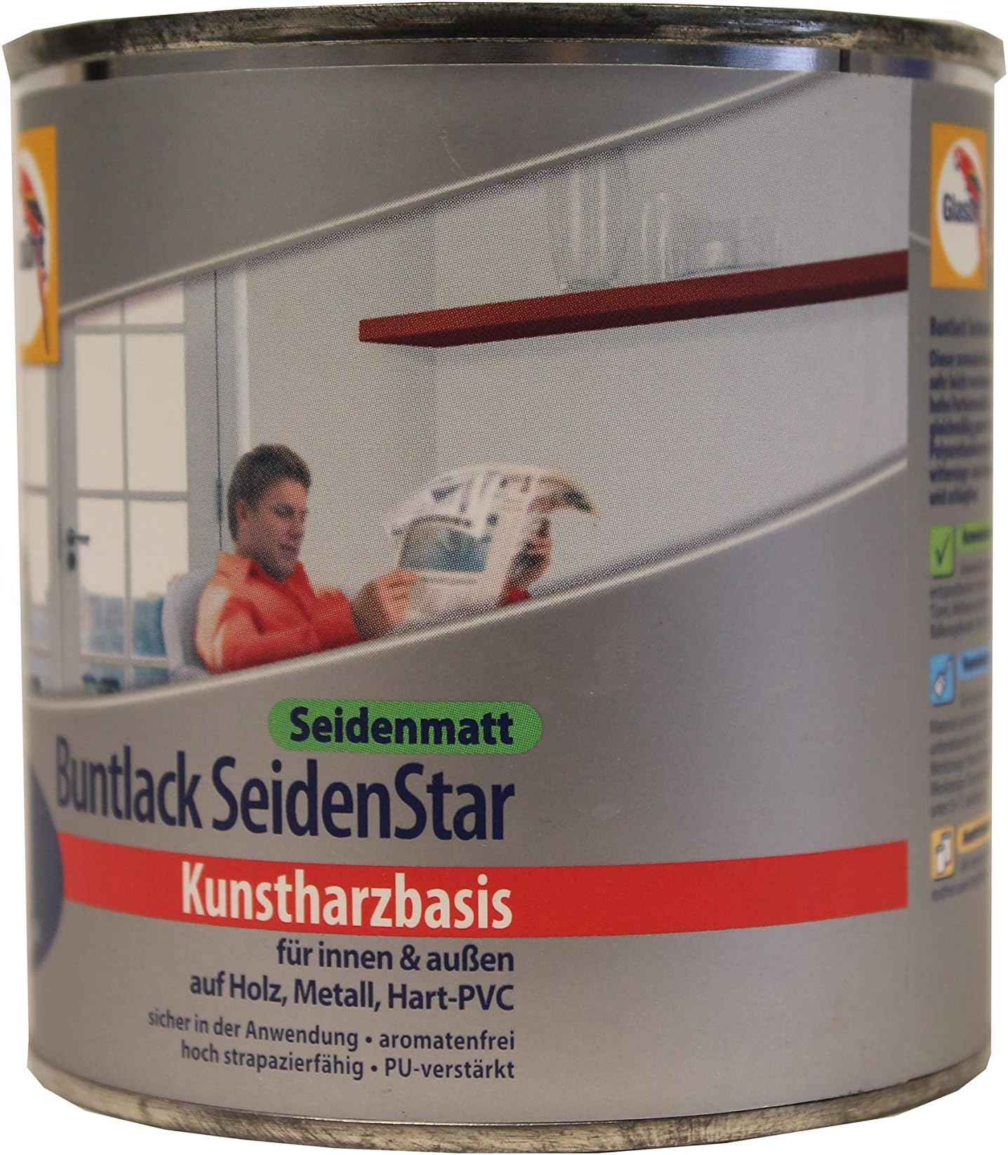 GLASURIT Colourful Star Silk Satin Resin Base 375ml (8011 Nut Brown)