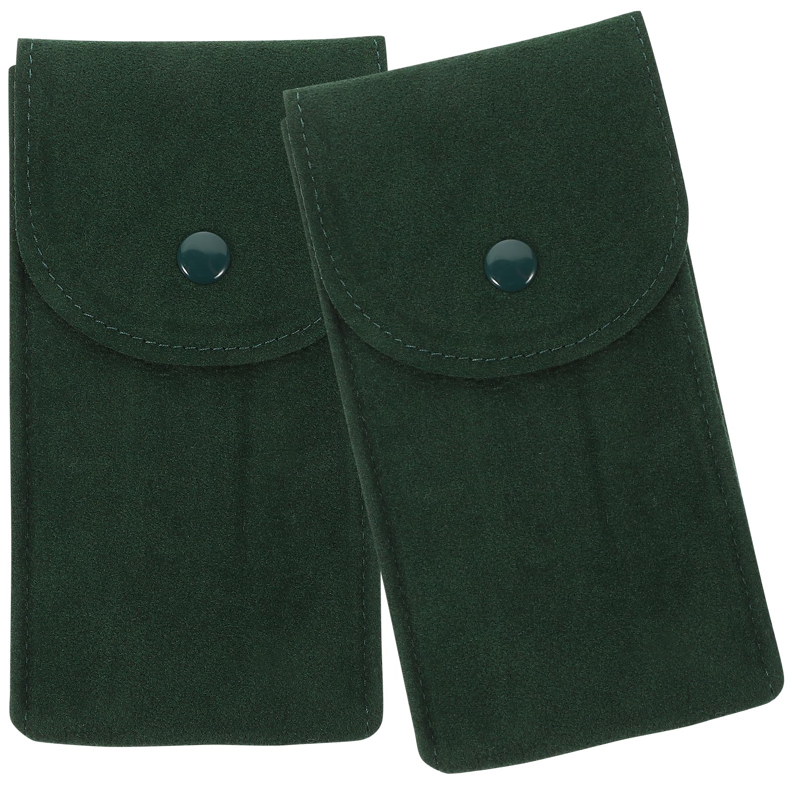 VILLCASE Watch Storage Pouch, Travel Watch Pouch Flannelette Fabric Watch Pouch Durable Jewelry Storage Pouch Watch Storage Bag for Travel Outdoor Wallet, 2pcs