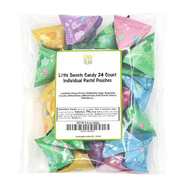 EASTER CANDY, EASTER EGGS FILLERS, HARD CANDY, 24 MINI PACKS