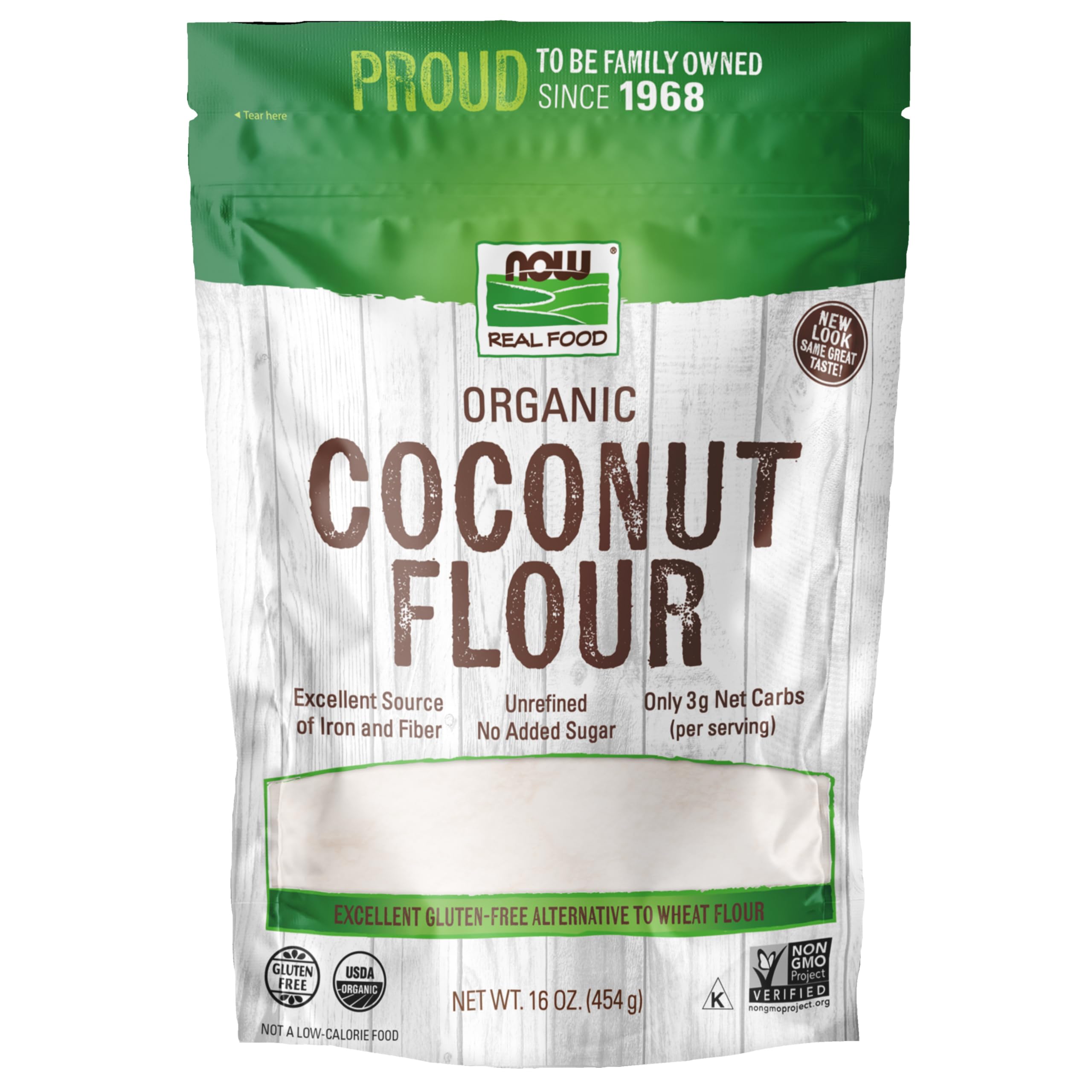 Now Foods Organic Coconut Flour 16 Oz