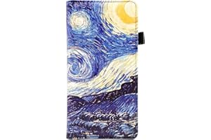 menesia Checkbook Cover for Men & Women RFID Leather Check Book Holder Wallet