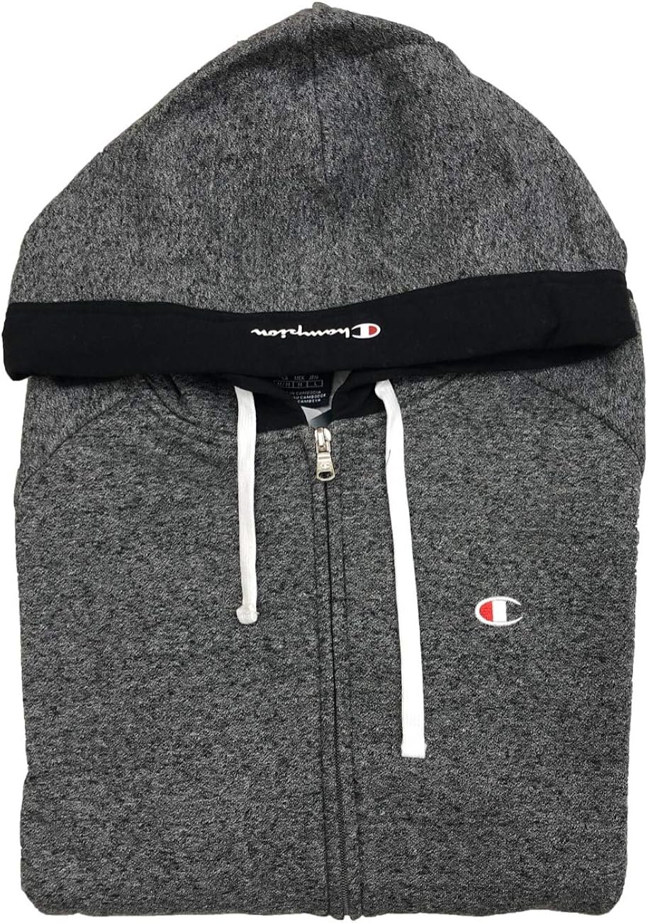 Champion Tuta Uomo Full Zip Felpata con Cappuccio Art EM502 212162 col  Grigio Melange/Nero Tute Uomo berjaya.edu.my