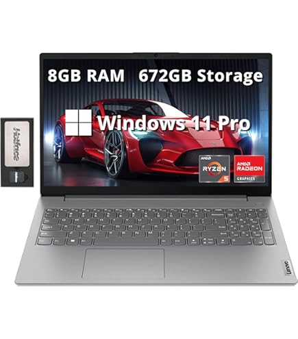 Powerful AMD Ryzen 5 laptop with 8GB RAM and 512GB SSD.