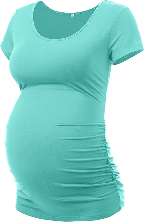 ruched maternity shirt