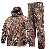 YEVHEV Quiet Hunting Clothes Suit Clothing Gear Camouflage Hoodie Jacket Pants