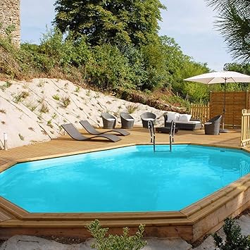 Jardimagine Piscine Bois Wasabi 620 M X 395 M X H 127 M