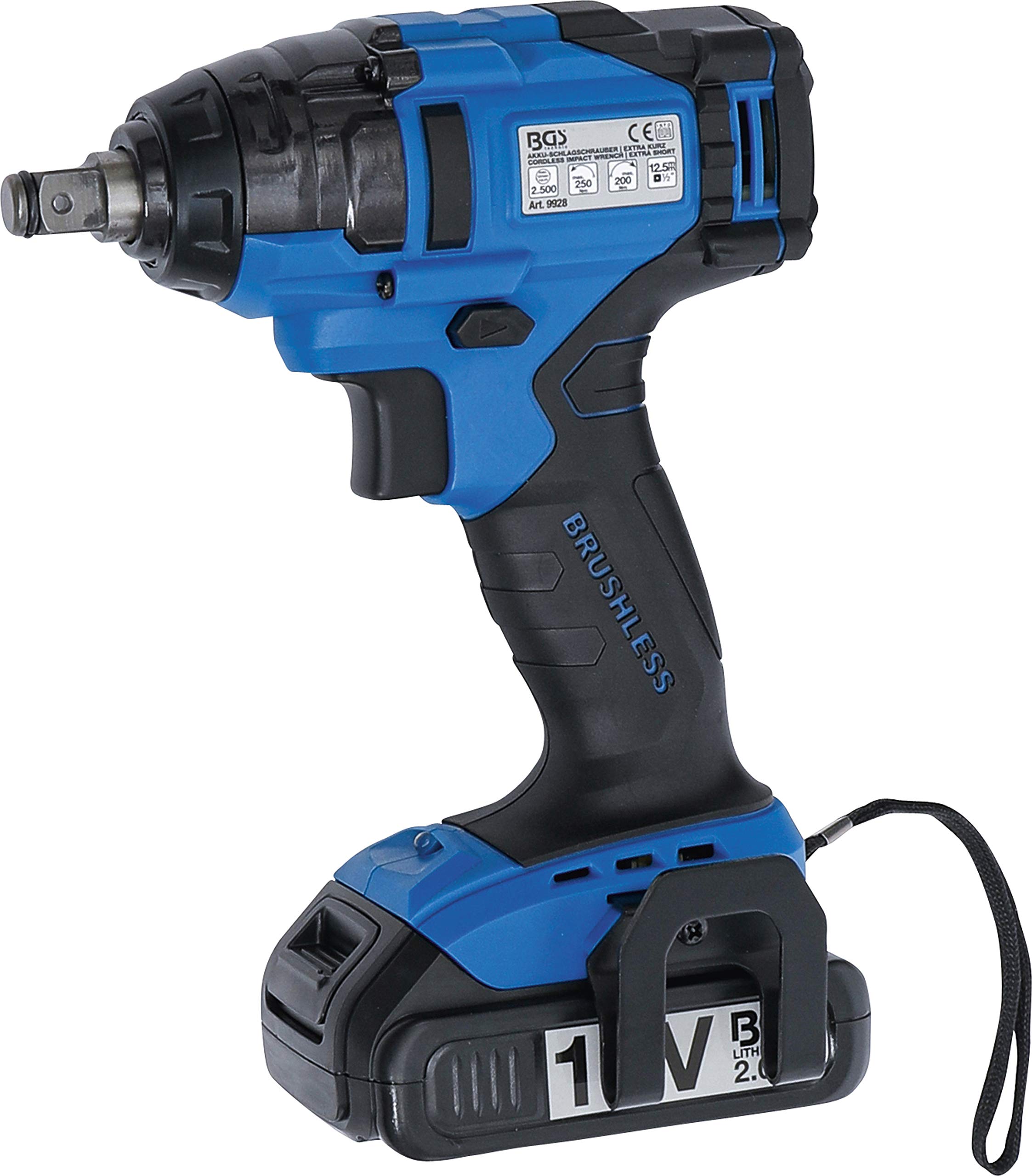 BGS 9928 | Cordless Impact Wrench | extra short | 250 Nm | max. 2.500 rpm | 18 V