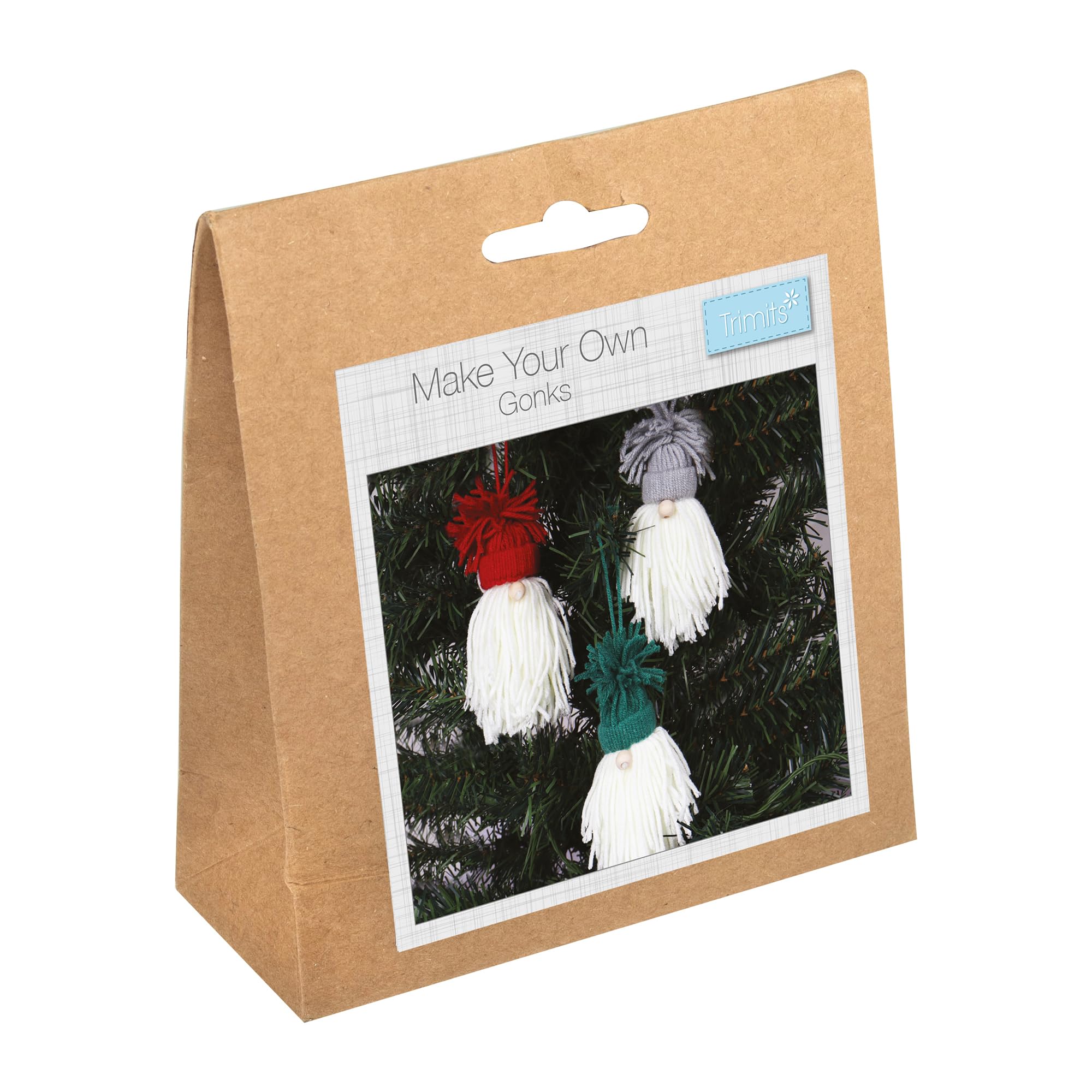 Trimits Pom Pom Decoration Kit, DIY, Homemade, Crafts - Christmas Party Gonks