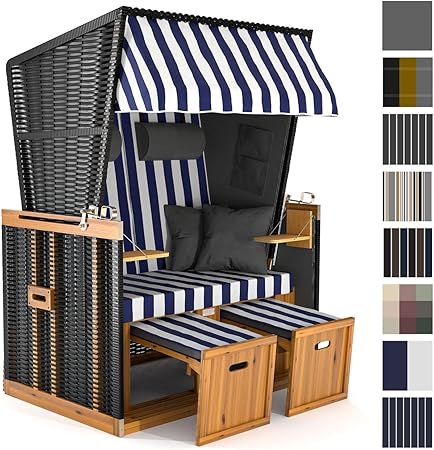 Strandkorb Xxl Deluxe 160cm Volllieger Gartenliege Ostsee Nordsee