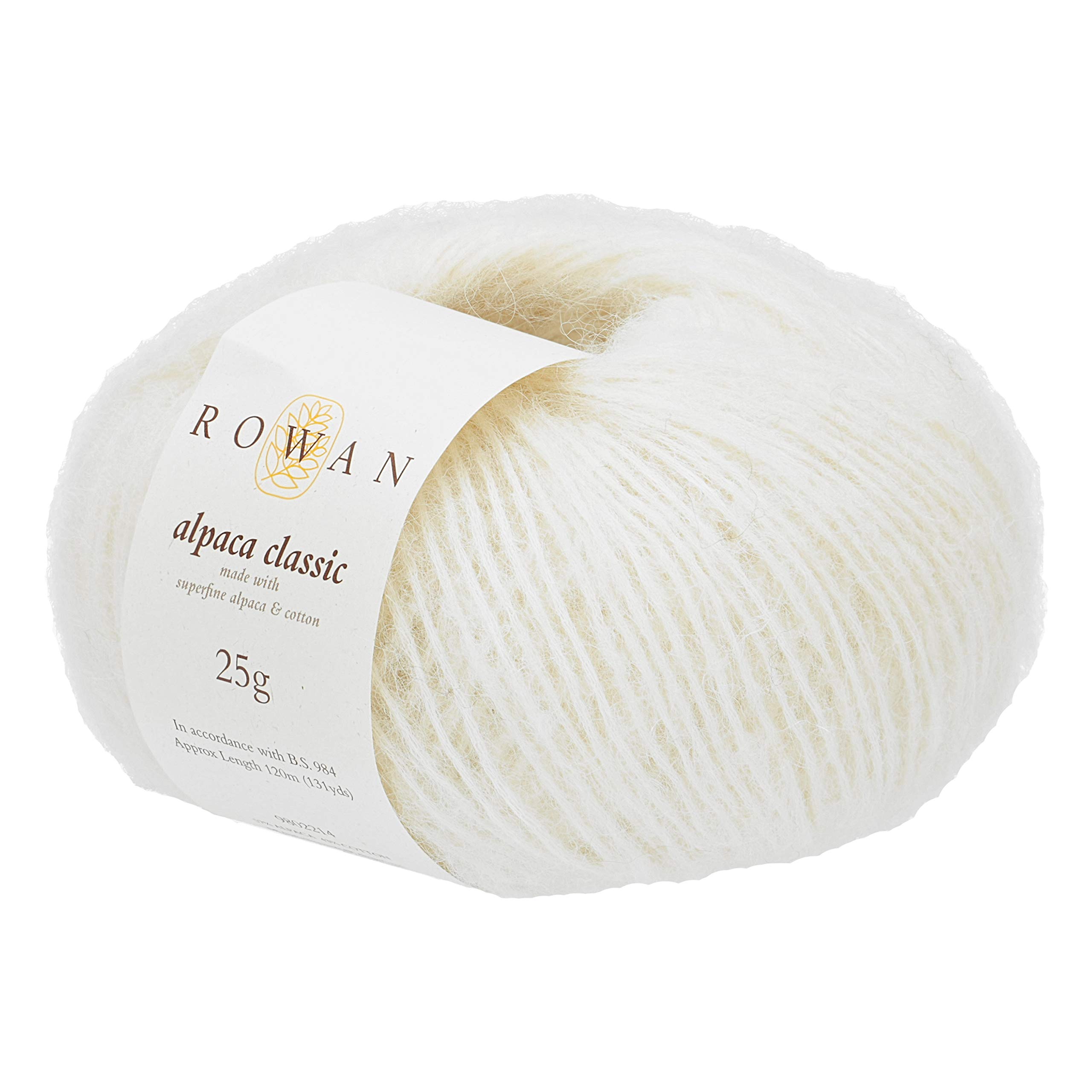 Rowan Alpaca Classic Yarn, Snowflake (115), 25g