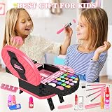 GOLMUD 66 Pcs Kids Makeup Set Portable Stand 3-12 Years Gift Pink Case view 5