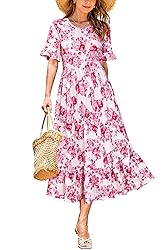 STYLEWORD Women's 2025 Summer Casual Short Sleeve