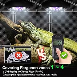 LED UVB Light for Reptiles, 8W UVA UVB Lamp