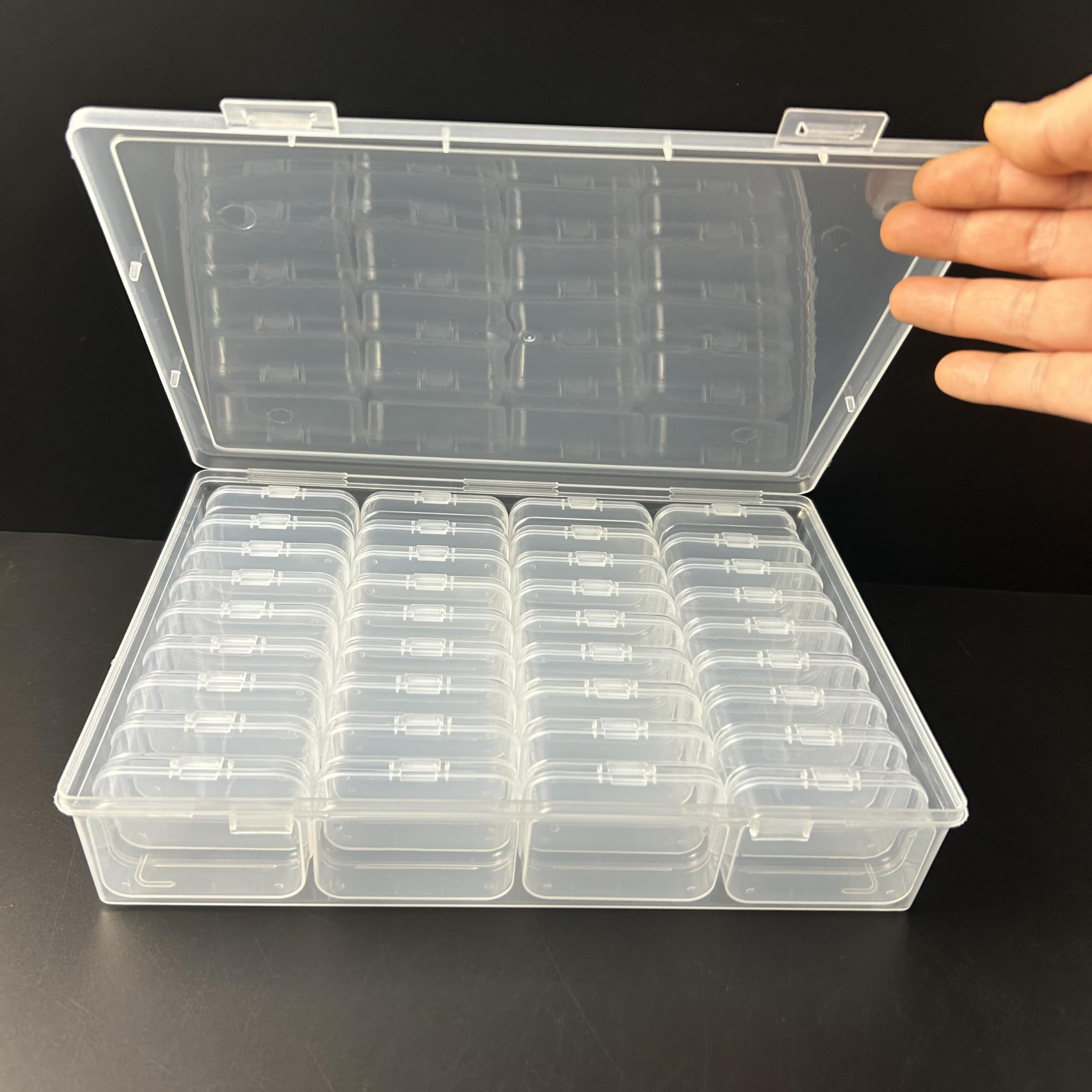 Photo 1 of **CRACKED** Wotermly PILL Storage Organizers - Mini Storage Boxes with Hinged Lid