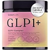 GreenLab GLP-1 Supplement for Women & Men | Plant-Based GLP1+ Formula with Probiotics & Prebiotics | Vegan, Gluten-Free | 90 Capsules