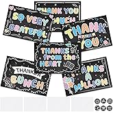 Thboxes 60 Bulk Thank You Cards with Envelopes – 4x6“ Kids Thank You Card for Teachers – Funny Chalkboard Appreciation Blank Cards for Baby Shower, Birthday and Small Business