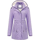 Chrisuno Women's Mid-Length Parka Winter Outerwear Jacket Soft Fleece Warm Snow Coat