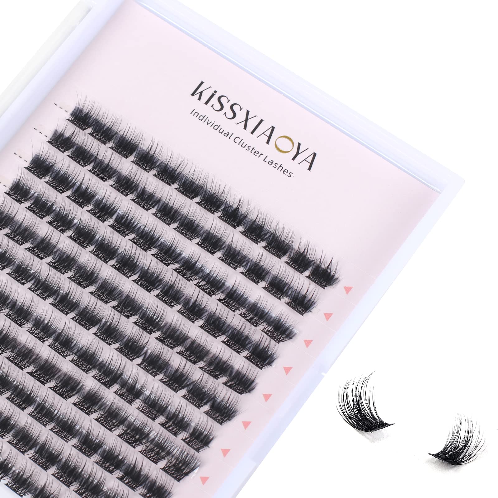 Cluster Lashes Extensions, 144Pcs Individual Clusters Lashes D Curl 11mm, Wide Stem Cluster Eyelashes Soft Natural False Eyelashes DIY Eyelash Extension At Home (11mm, 144P D Curl) — image 1