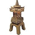 Design Toscano SS8577 Sacred Pagoda Lantern Asian Decor Garden Statue, Large, Gothic Stone