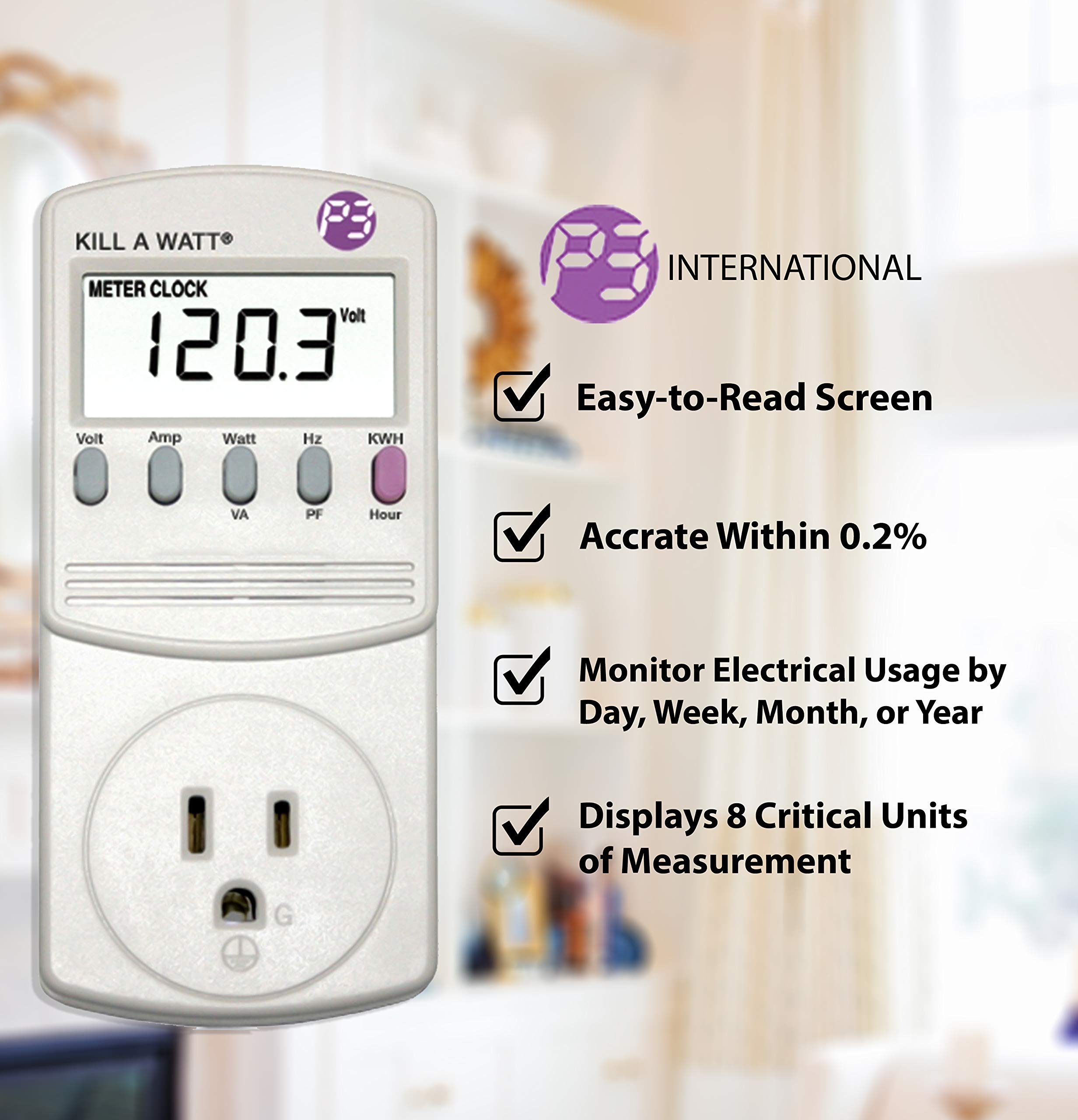 P3 P4400 Kill A Watt Electricity Usage Monitor Buy Online in UAE