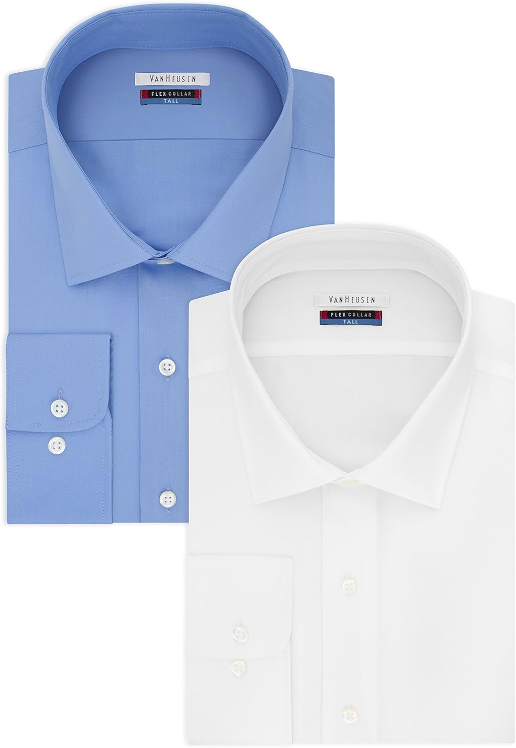 Van Heusen Men's TALL FIT Dress Shirts Flex Collar Solid (Big and Tall) at  Men’s Clothing store